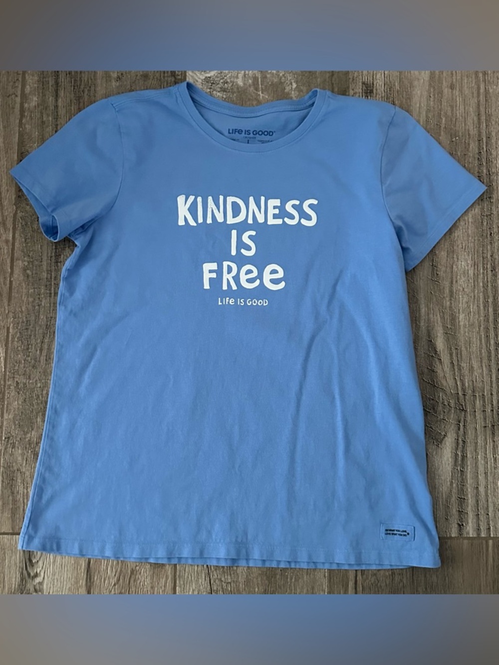 Life is Good "Kindness is Free" Short Sleeve Crusher Tee